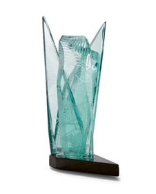 John Gilbert Luebtow (b. 1944), Glass sculpture