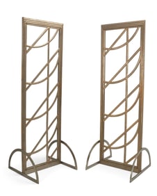 A pair of Art Deco door/window frames