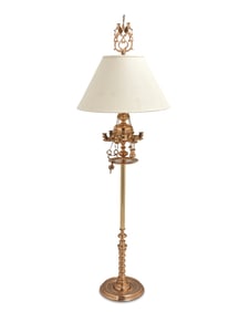 A Virginia Metalcrafters candelabra floor lamp