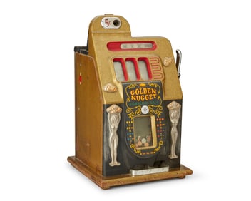A Mills Novelty Co. "Golden Nugget" nickel slot machine