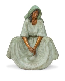 Victor Gutierrez, (b. 1950, Mexican), Seated woman, 1987