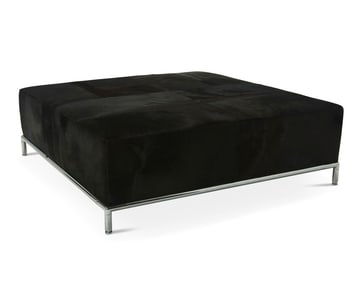 A Camerich cowhide ottoman