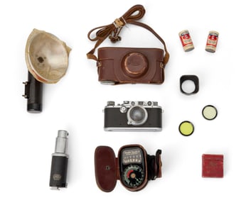 A Leica Rangefinder III (Model F) 35mm camera