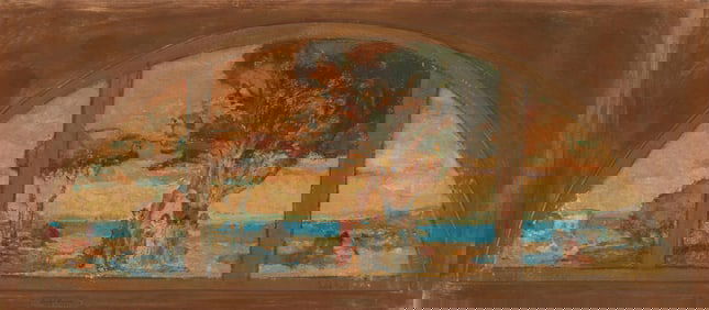 Isabel Hunter (1865-1941), "Study for Mural"