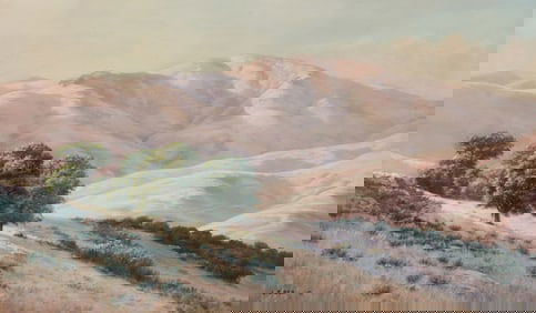Louis Edward Rea (1868-1927), "View near Clayton and above the old Nortonville Road, Contra Costa