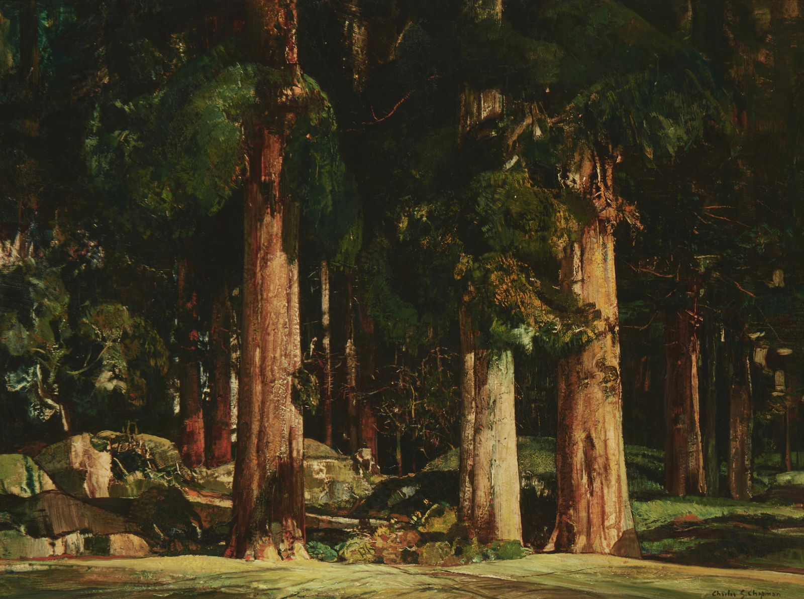 Charles Shepard Chapman (1879-1962), "Glowing Woods" (1 of 7)