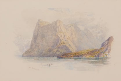 William Trost Richards (1833-1905), Coastal mountains, 1901