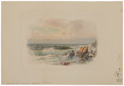 William Trost Richards (1833-1905), "The Sea at Melmore, Donegal, Ireland"