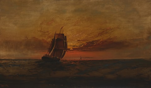 James Everett Stuart (1852-1941), Ship at sea