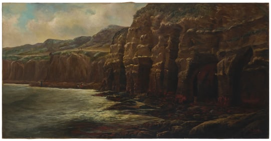 Frank Lucien Heath (1857-1921), "The Caves of La Jolla," 1888