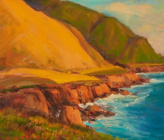 Alfred R. Mitchell (1888-1972), "San Simeon Hills"