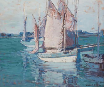 Edgar Alwin Payne (1883-1947), "Tuna Boats," 1936