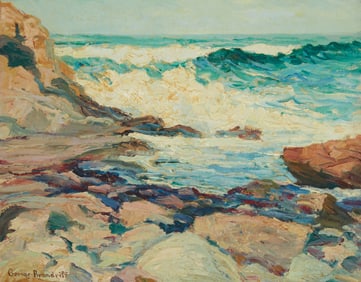 George Kennedy Brandriff (1890-1936), Coastal rocks and waves