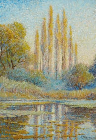 James Taylor Harwood (1860-1940), "Poplars," 1932