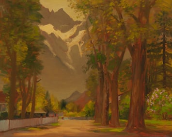Alfred R. Mitchell (1888-1972), "High Sierras from Owen's Valley"
