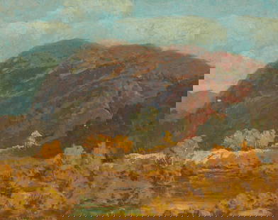Ralph William Holmes (1876-1963), "A Bend in the River": Ralph William Holmes(1876-1963)"A Bend in the River"Oil on canvasSigned lower right: Ralph Holmes; titled by repute24" H x 30" W Provenance:Sold: Bonham's, Los Angeles, CA, M