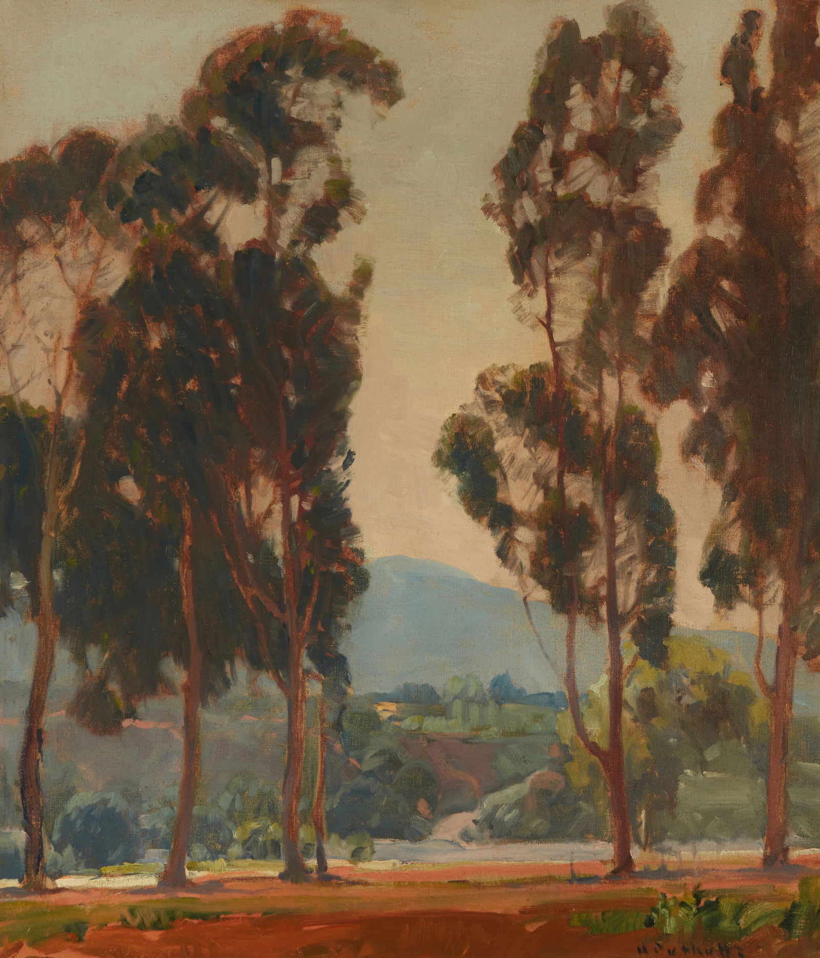 Hanson Duvall Puthuff (1875-1972), "Quietude," 1922: Hanson Duvall Puthuff(1875-1972)"Quietude," 1922Oil on canvasSigned lower right: H Puthuff; signed again and titled, verso, as well as on the remnant of an old exhibition label affixed to th