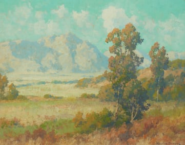 Maurice Braun (1877-1941), "Eucalyptus & Hills"