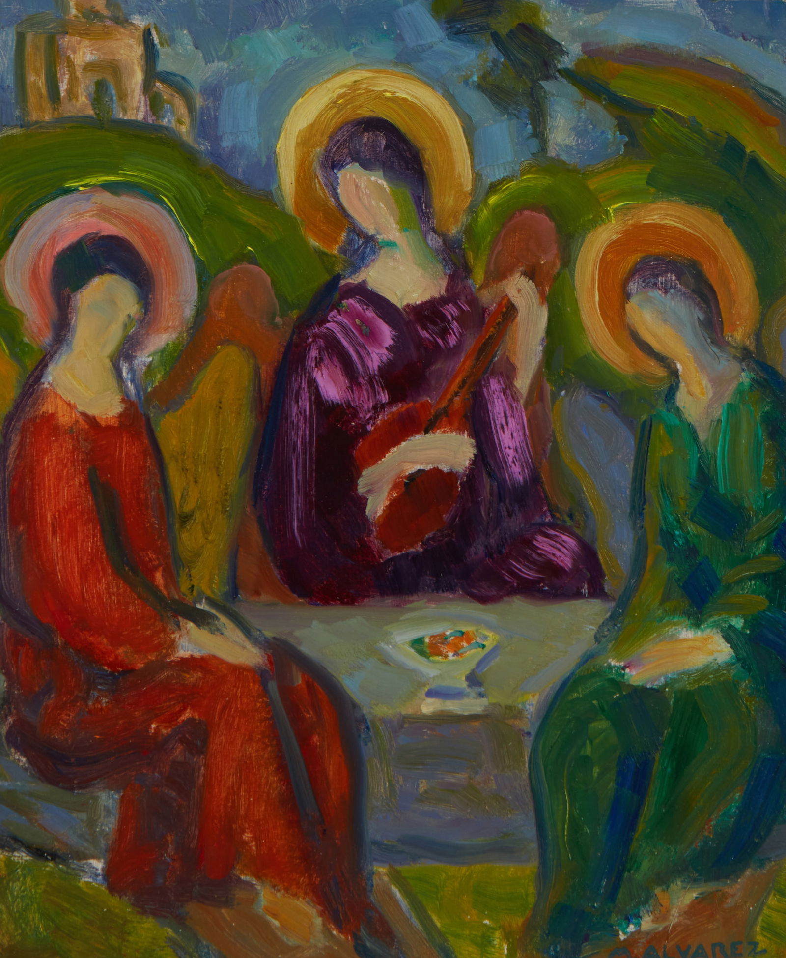 Mabel Alvarez (1891-1985), "Variations on an Icon," circa 1927-9 (1 of 8)