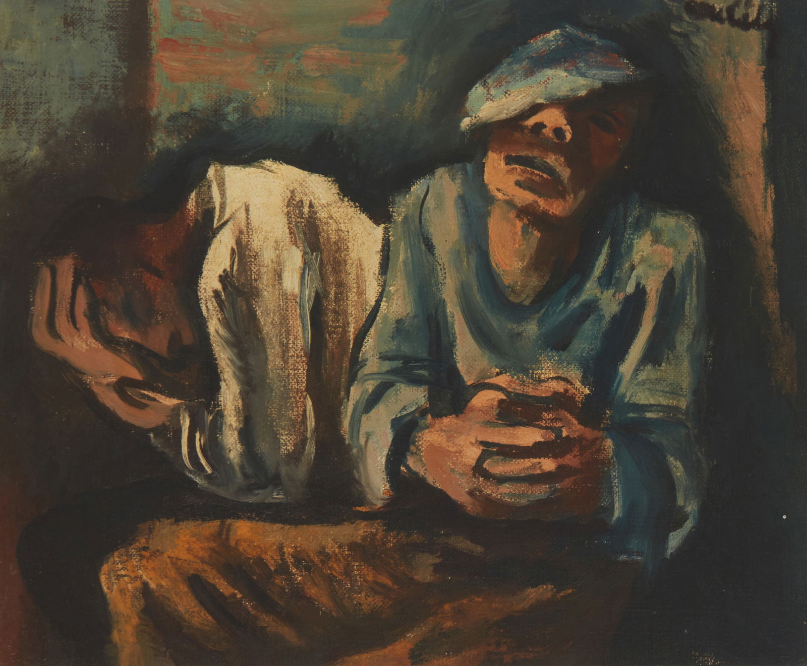 Francis De Erdely (1904-1959), "Subway": Francis De Erdely(1904-1959)"Subway"Oil on canvasSigned upper right: De Erdely; titled on the verso of the frame9" H x 11" W