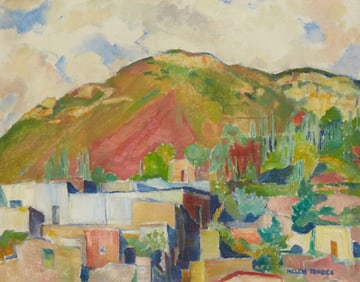 Helen Forbes (1891-1945), "Village with Mountain," circa 1926