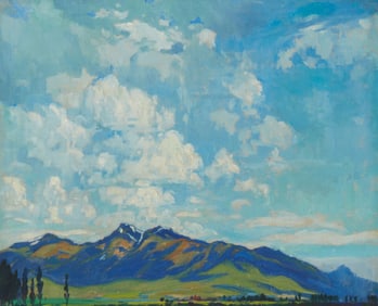 Cornelis Botke (1887-1954), "A Cloudy Day, Utah"