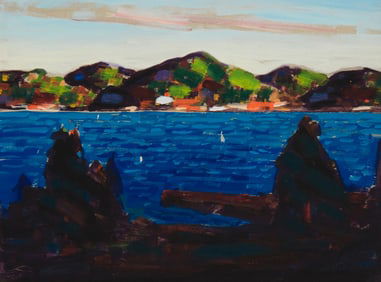 Conrad Buff (1886-1975), "Blue Lake with Sunset"