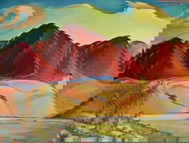 Tarmo Pasto (1906-1986), "Cactus Country," 1968