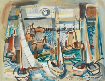 Phil Dike (1906-1990), "Shore Texture," 1954