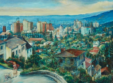 Richard Kollorsz (1900-1983), "Hollywood and Vine," 1947