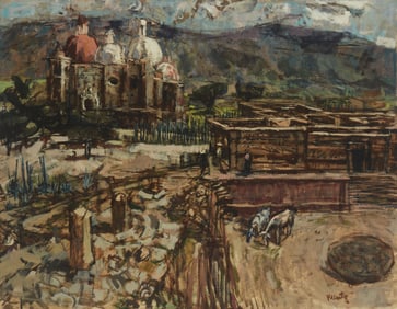 Roger Kuntz (1926-1975), "Mitla, Oaxaca"