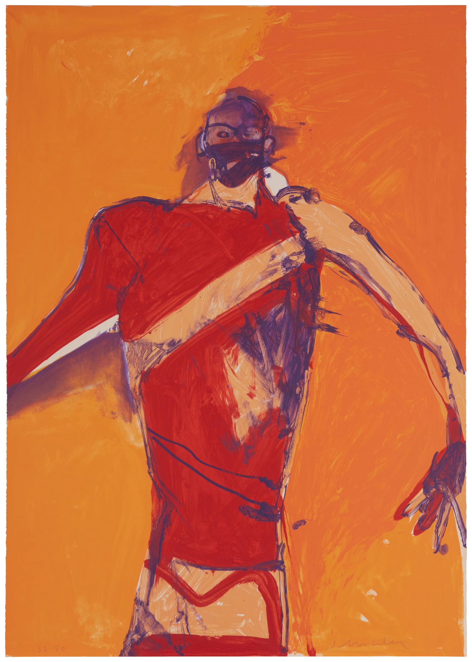 Fritz Scholder (1937-2005), "Action Shaman (State II)" (1 of 5)