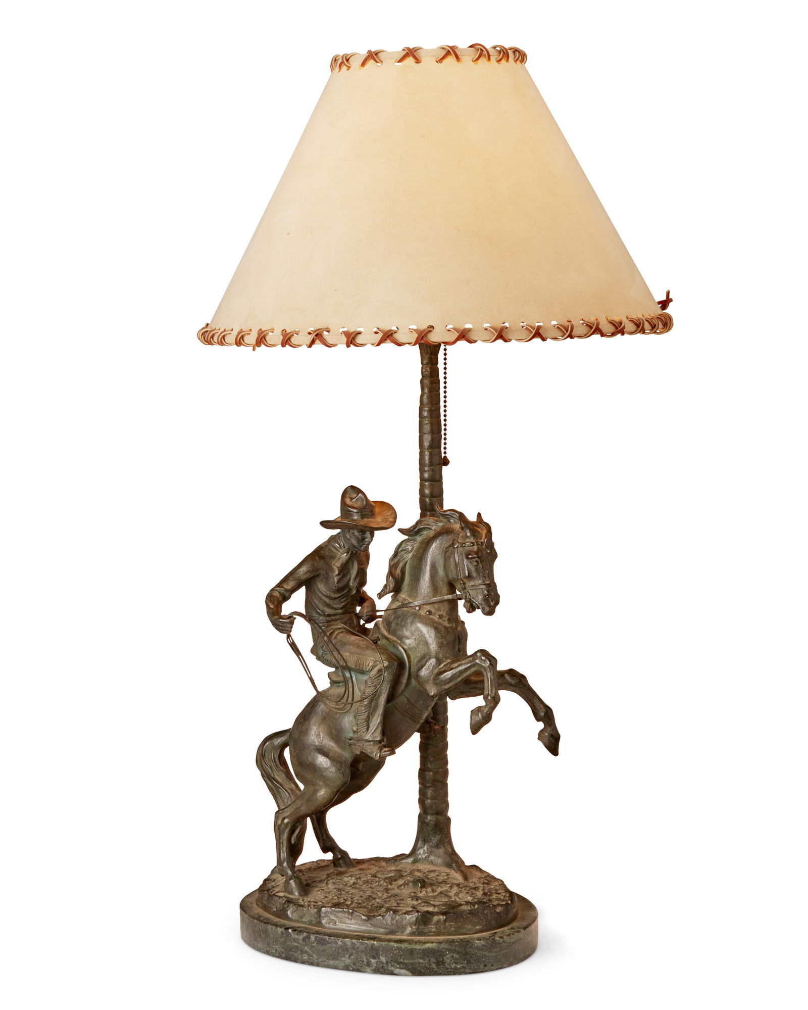 Theodore Ullmann (1903-1996), Cowboy on horseback lamp (1 of 7)