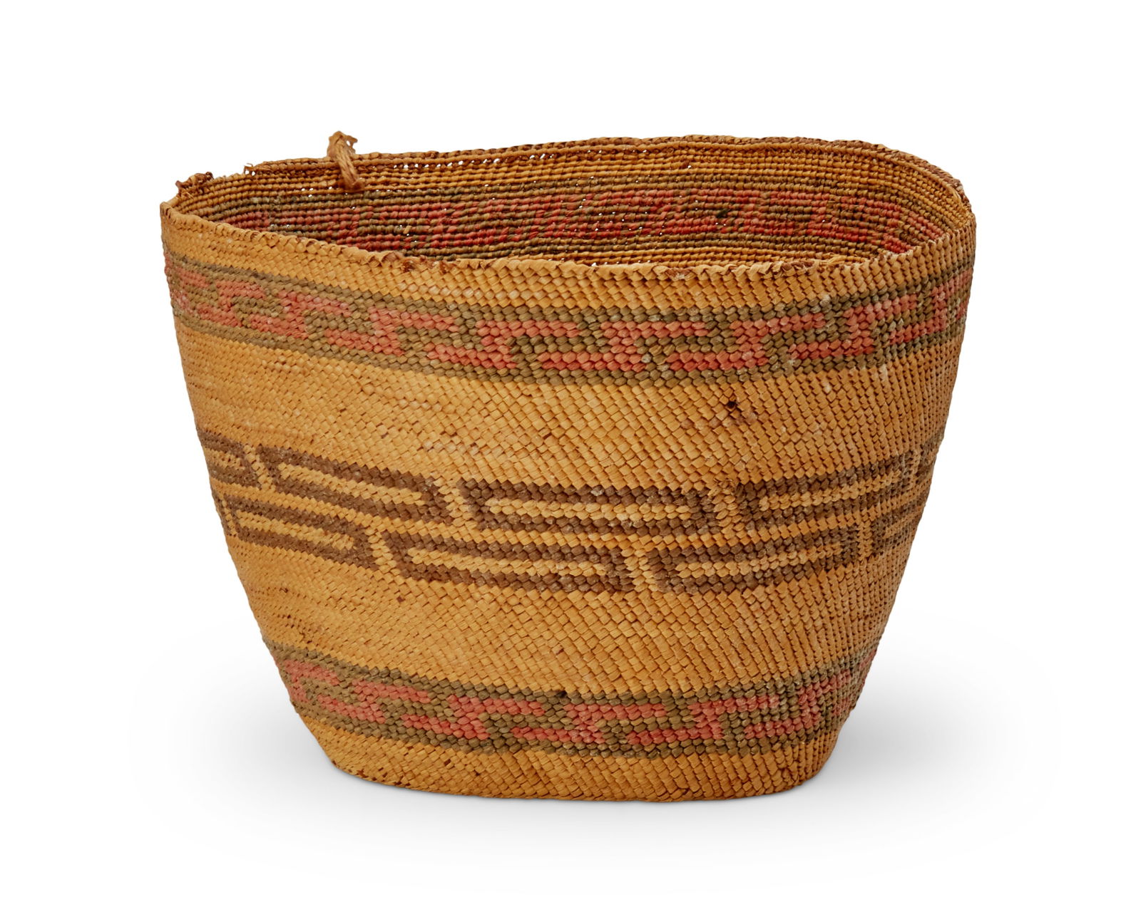 A Modoc/Klamath polychrome basket (1 of 4)