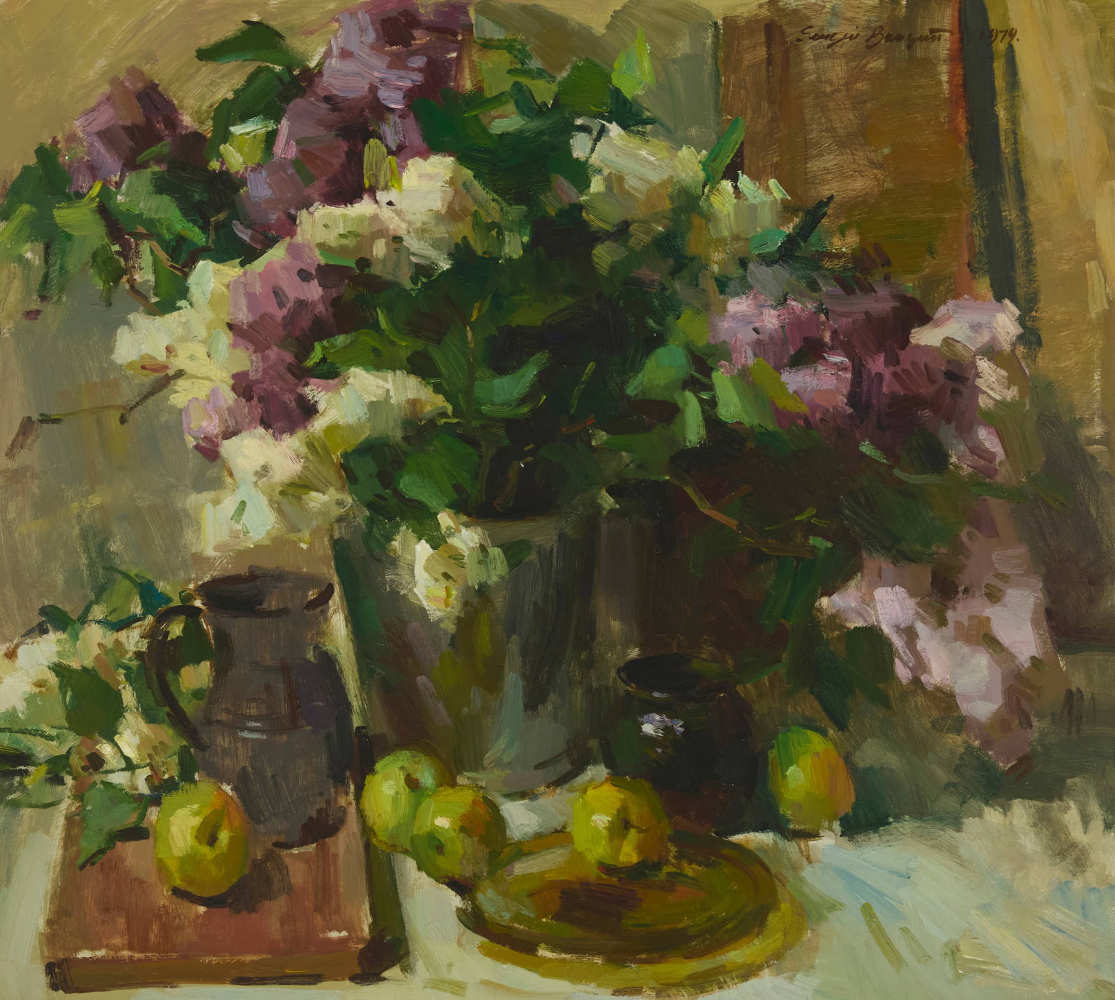 Sergei Bongart (1918-1985), "lilacs," 1979 Auction