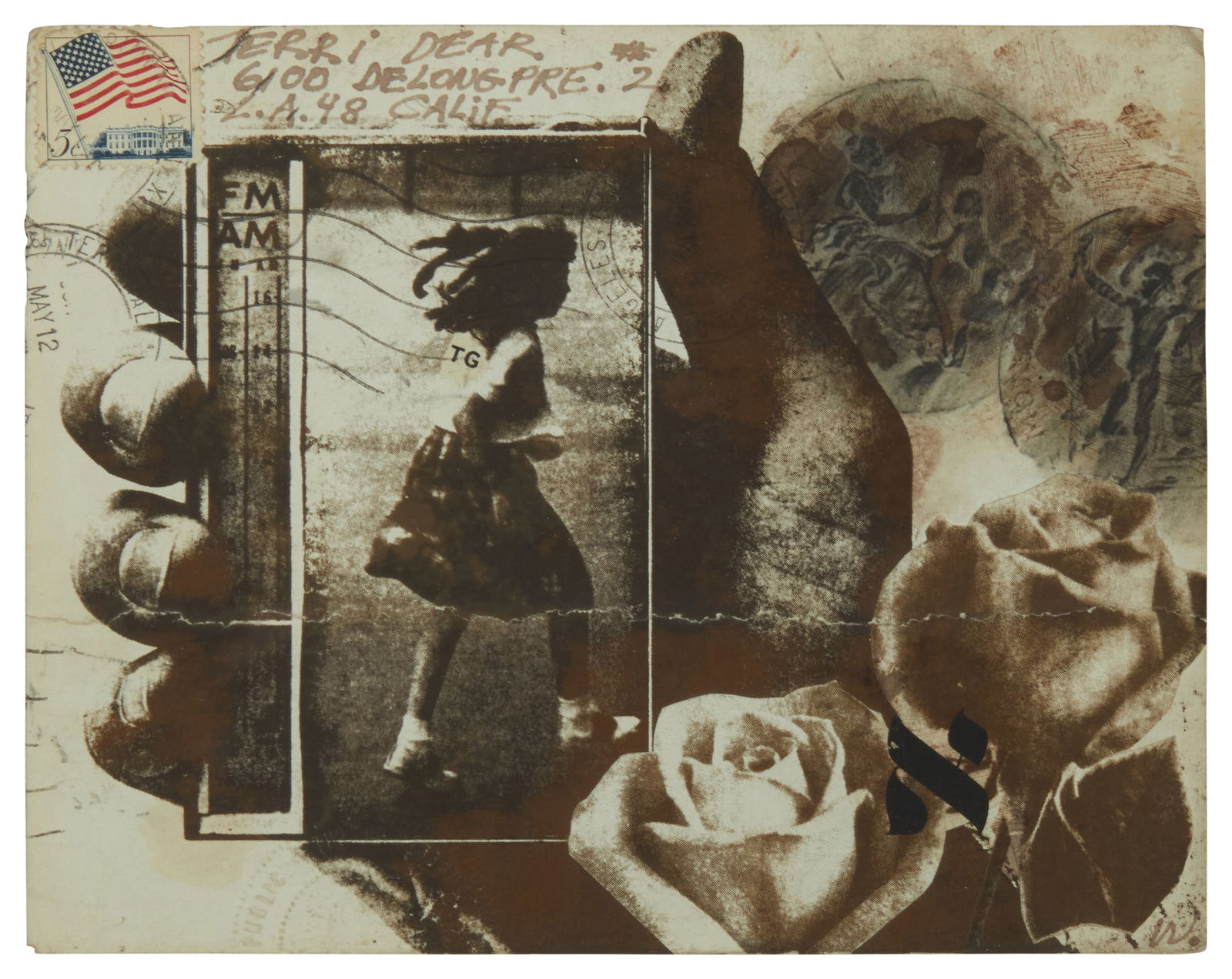 Wallace Berman (1926-1976), "Corres (Girl Running)" (1 of 9)