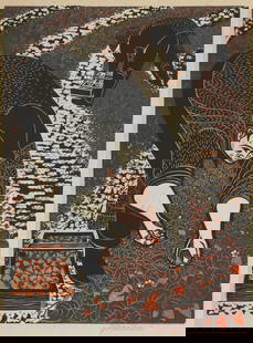 Emmy Lou Packard (1914-1998), "Strawberry Pickers Near Pajaro": Emmy Lou Packard (1914-1998) "Strawberry Pickers Near Pajaro" Linocut in colors on paper From the edition of unknown size Signed in pencil in the lower margin, at right: Packard Image: