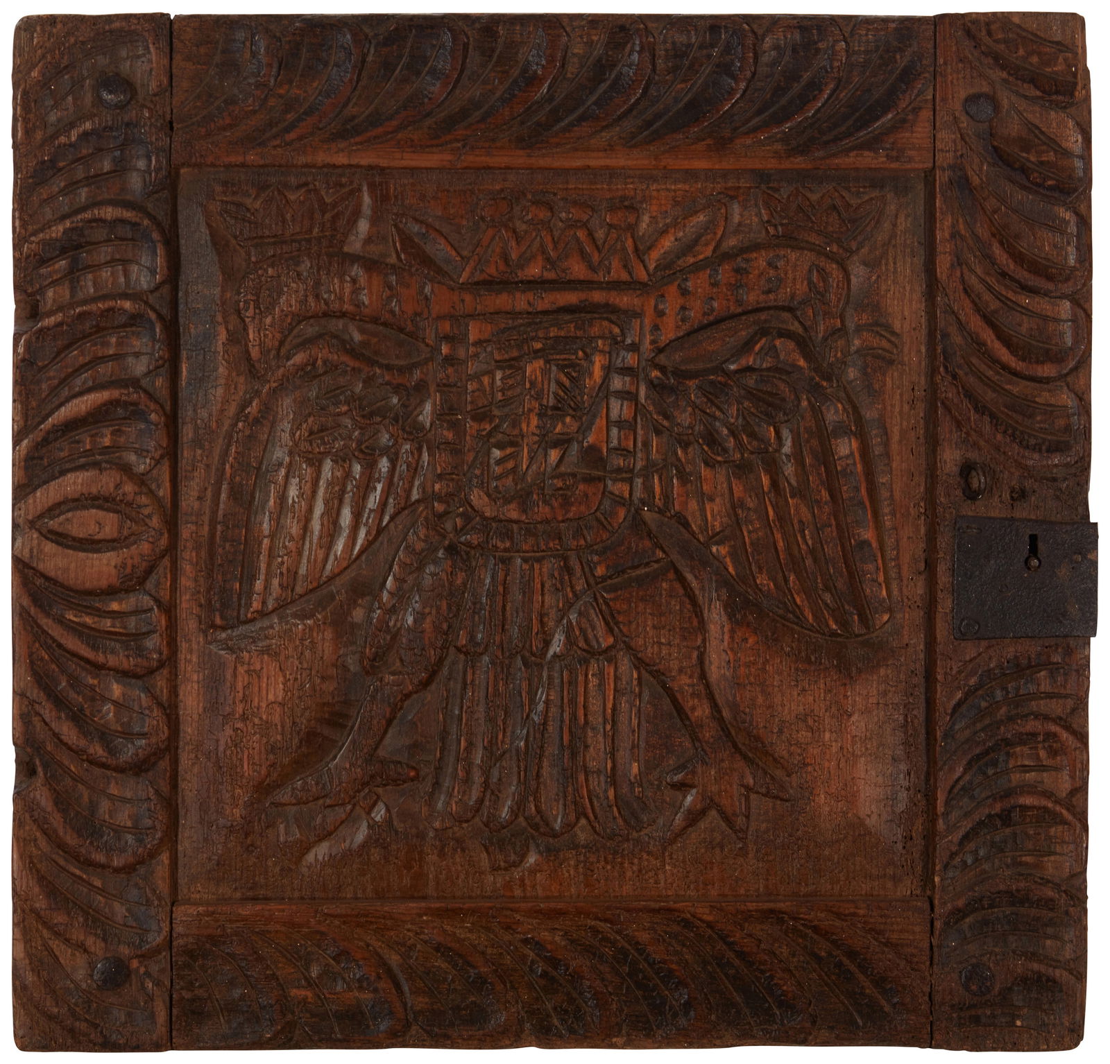 A Latin American carved wood panel (1 of 3)