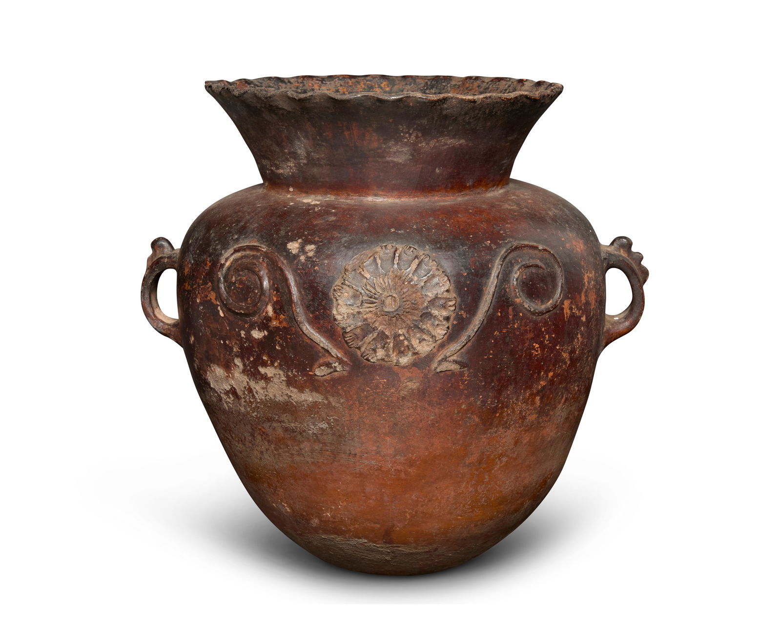 A Guatemalan pottery garden pot (1 of 5)