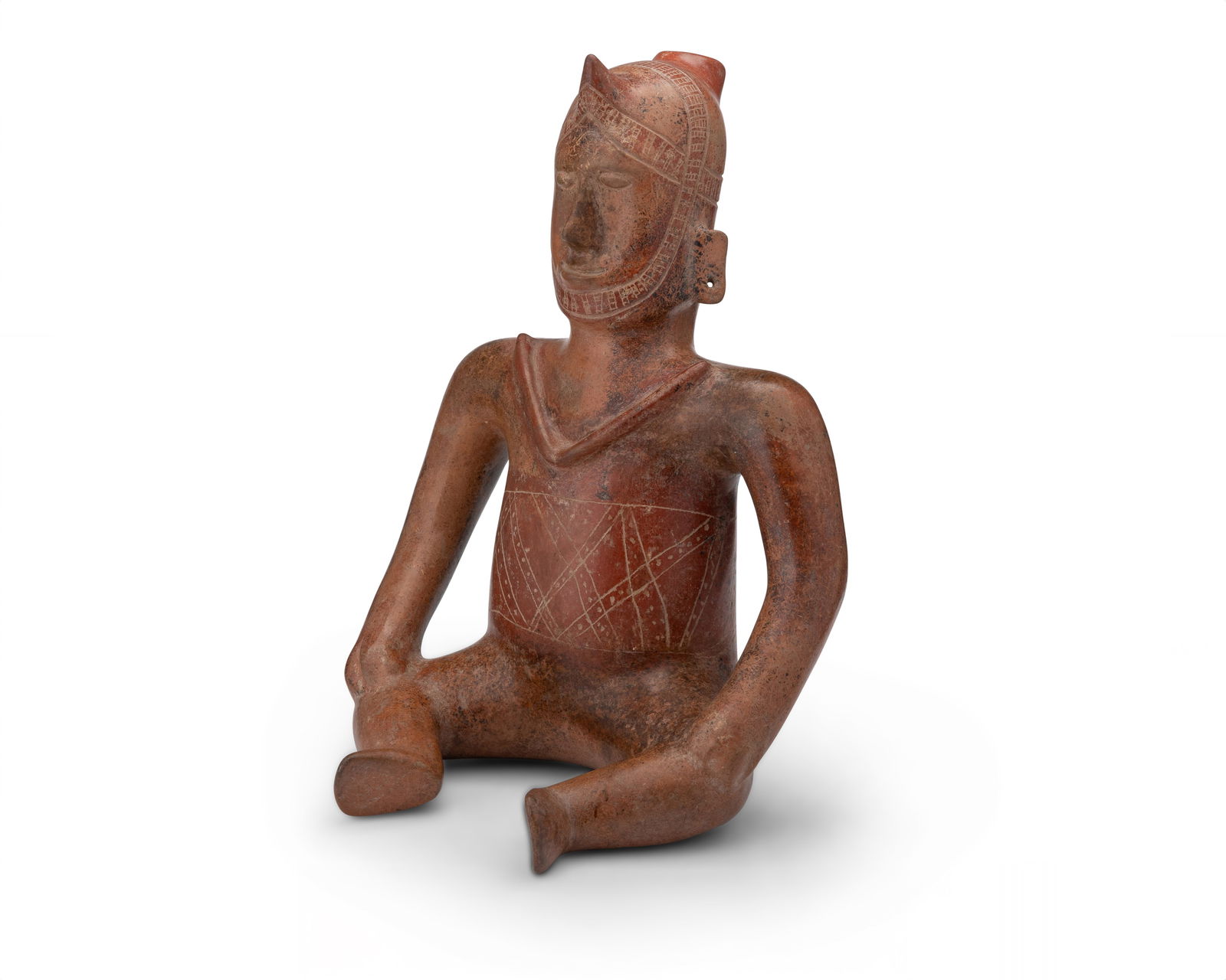 A Pre-Columbian Colima pottery effigy vessel (1 of 3)