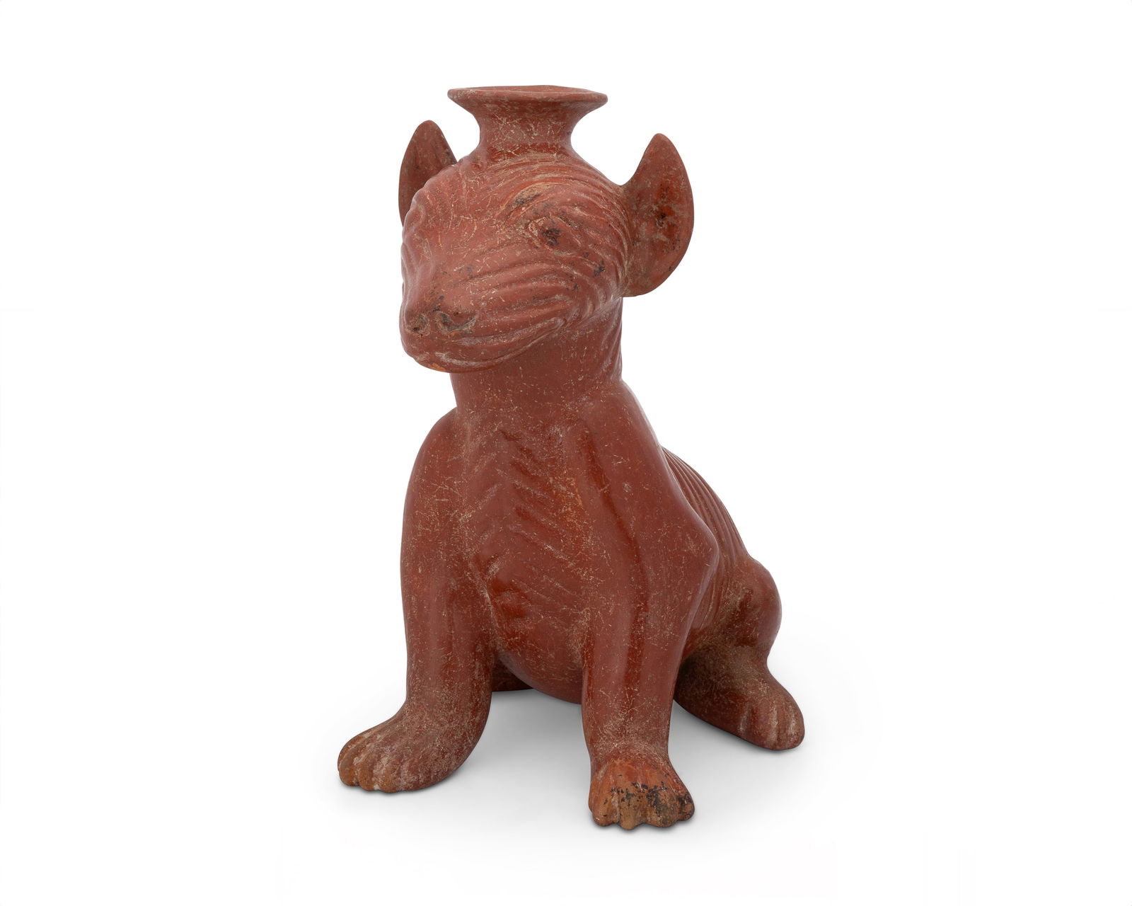 A Pre-Columbian Colima pottery dog effigy (1 of 2)