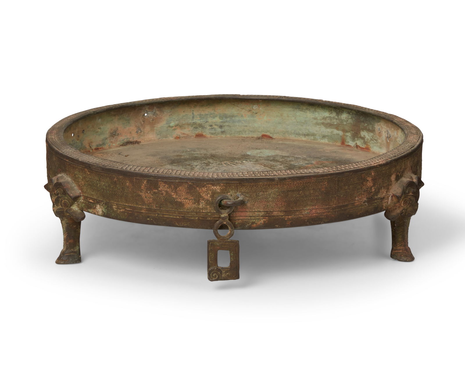 A Chinese archaic-style bronze censer (1 of 9)