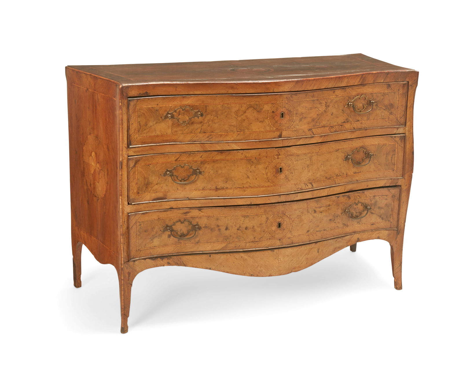 An Italian Rococo walnut marquetry commode (1 of 7)