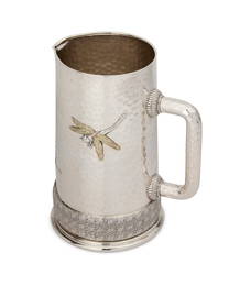 A Tiffany & Co. sterling silver and mixed metal pitcher