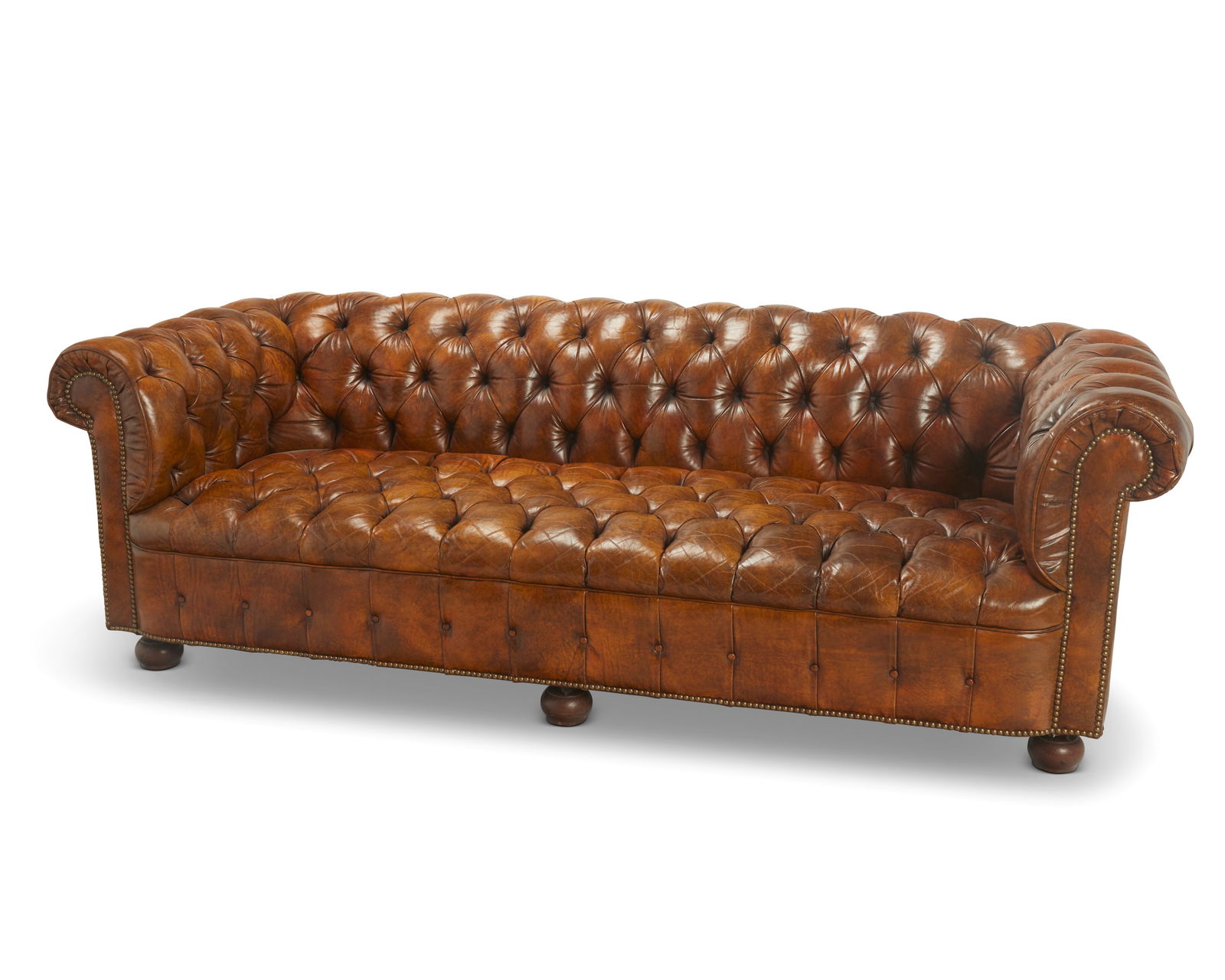A Chesterfield leather sofa (1 of 10)