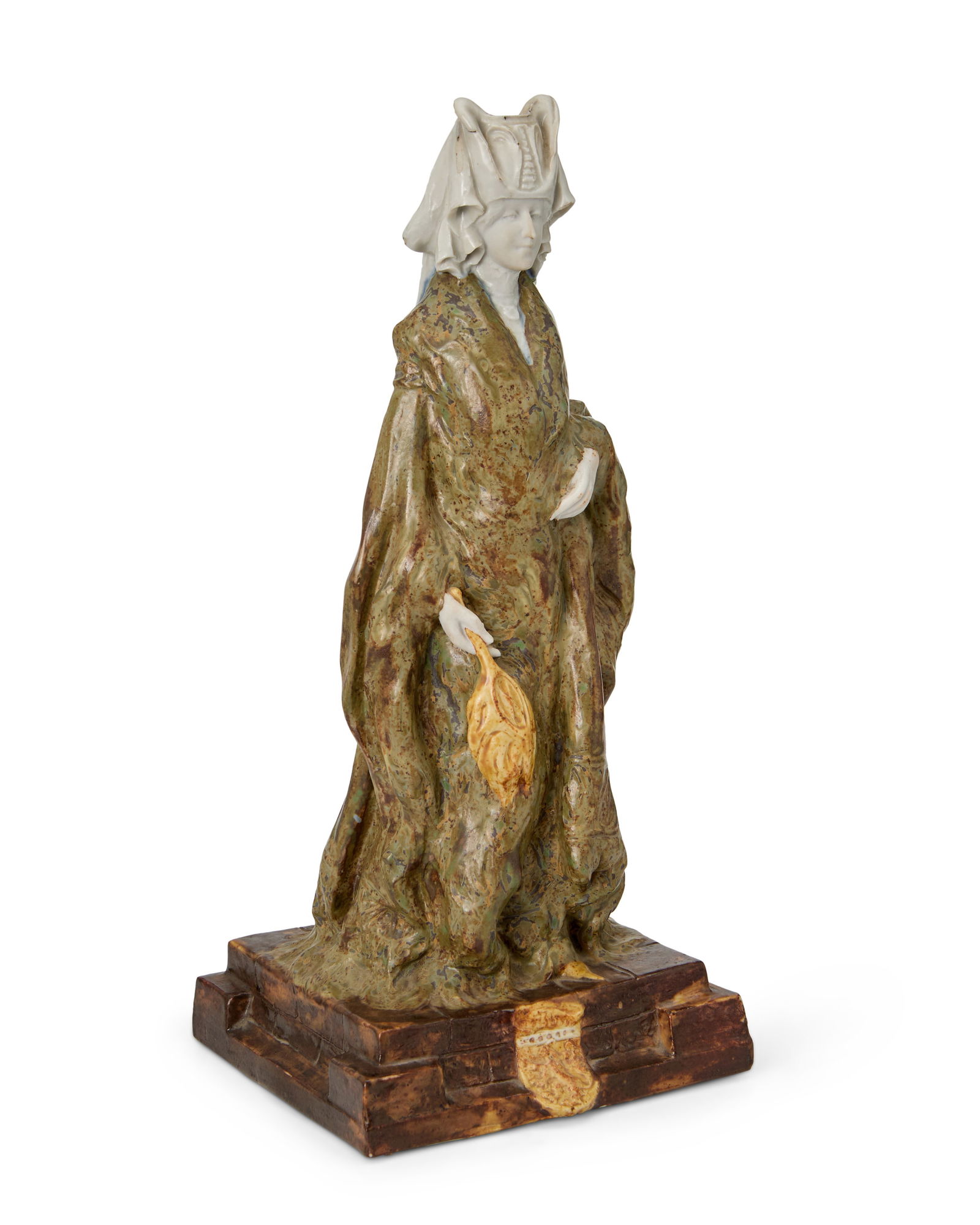 Joseph Mougin (1843-1923), A gres figure of Mary, Queen of Scots, early 20th century (1 of 4)