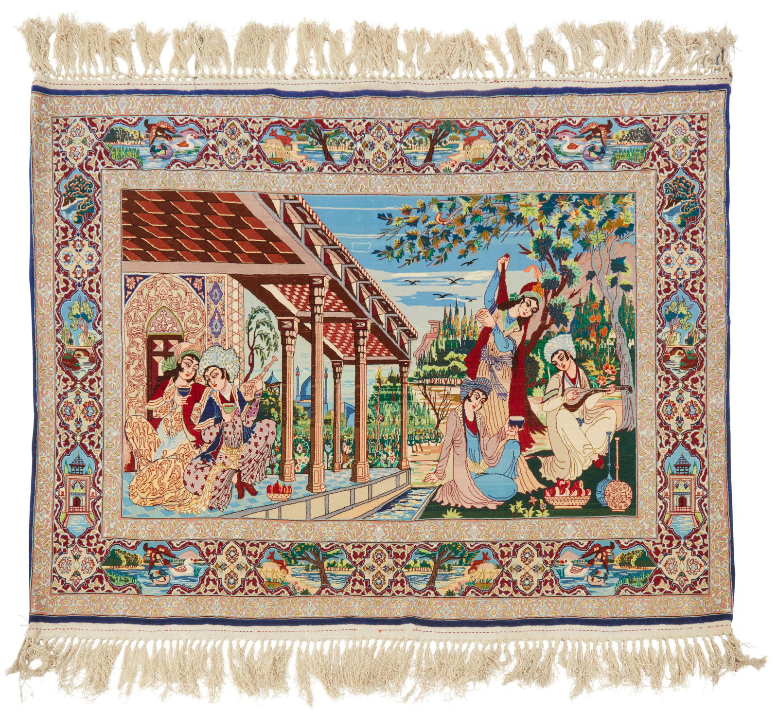 A Persian pictorial rug (1 of 3)