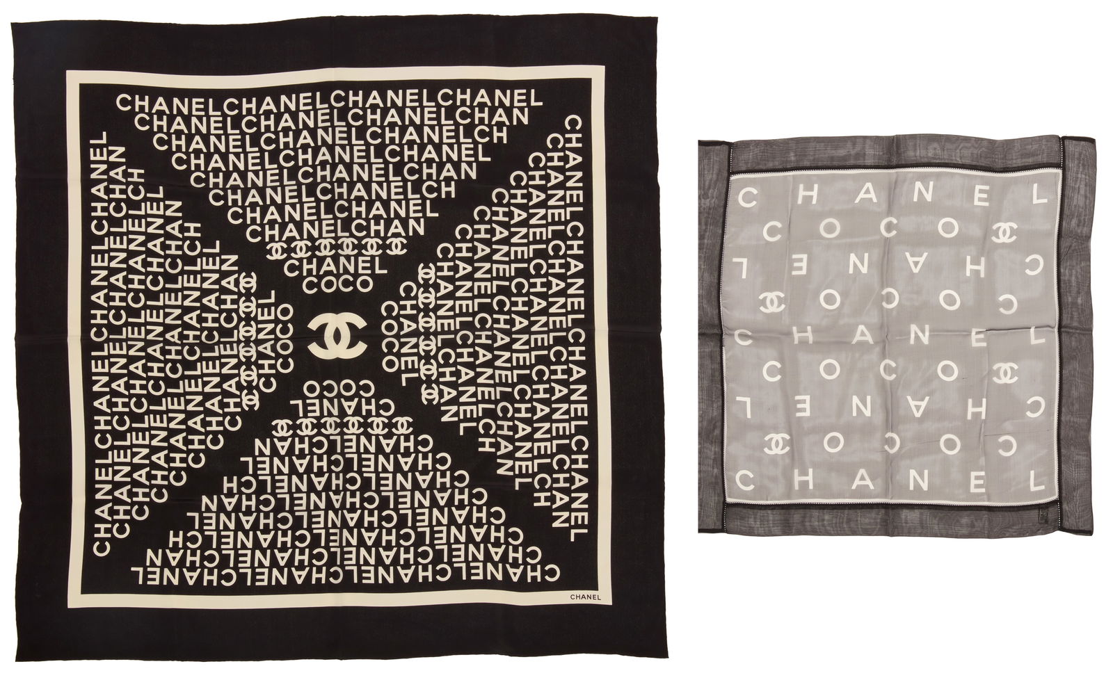 CHANEL: Two Silk Scarves (1 of 4)
