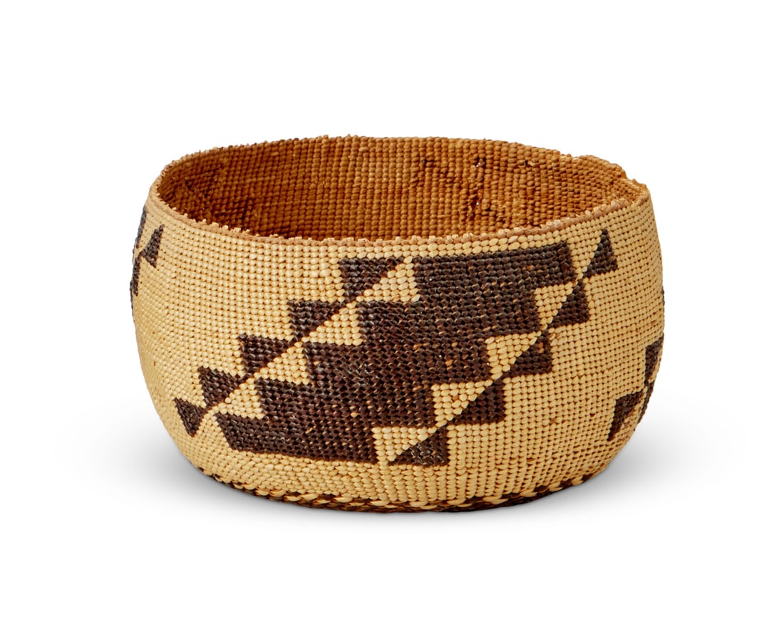 A Hupa/Yurok/Karuk polychrome basket (1 of 3)