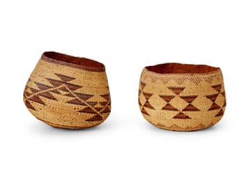 Two Hupa/Yurok/Karuk baskets